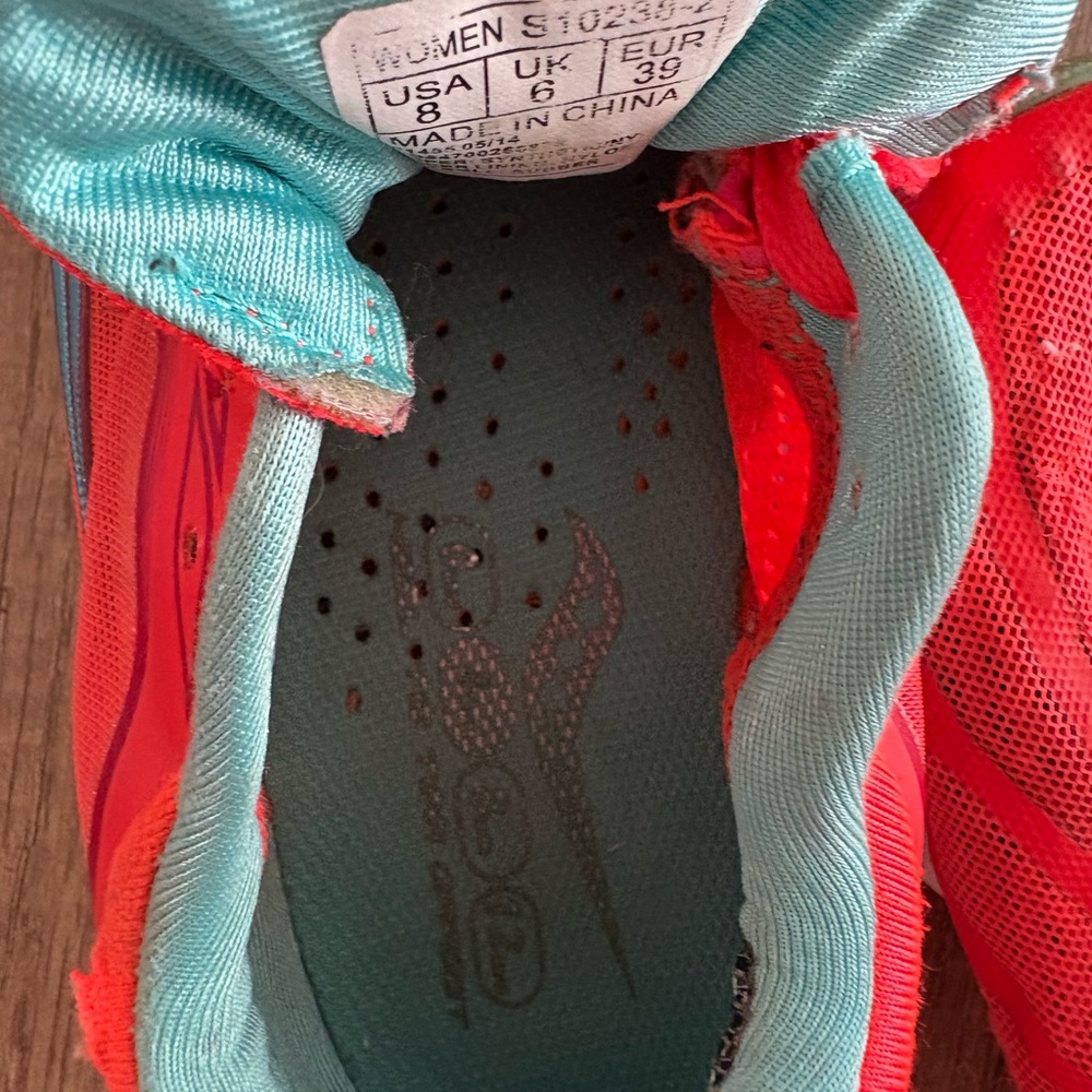 Saucony Womens Kinvara5 S10238-2 Orange & Blue Athletic Running Shoes. - Picture 5 of 10